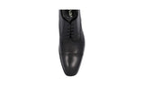 Prada Men's Black Full Brogue Leather Business Shoes 2EB125