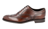 Prada Men's Brown welt-sewn Leather Business Shoes 2EB127