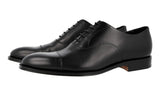 Prada Men's Black Leather Oxford Business Shoes 2EB129