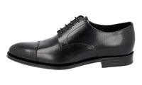 Prada Men's Black welt-sewn Leather Business Shoes 2EB130