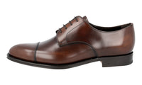 Prada Men's Brown welt-sewn Leather Business Shoes 2EB130