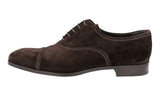Prada Men's Brown Leather Cap Toe Business Shoes 2EB133