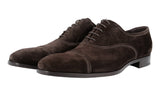 Prada Men's Brown Leather Cap Toe Business Shoes 2EB133