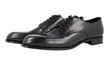Prada Men's Black welt-sewn Leather Derby Business Shoes 2EB138