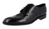 Prada Men's 2EB153 055 F0002 Brushed Spazzolato Leather Business Shoes