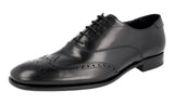 Prada Men's 2EB157 V69 F0002 Full Brogue Leather Business Shoes
