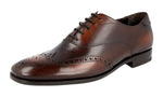 Prada Men's 2EB157 V69 F0038 Full Brogue Leather Business Shoes