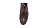 Prada Men's Brown Full Brogue Leather Oxford Business Shoes 2EB157