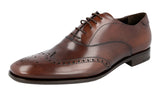 Prada Men's 2EB157 V69 F0192 Full Brogue Leather Business Shoes