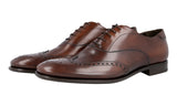 Prada Men's Brown Full Brogue Leather Business Shoes 2EB157