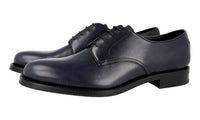 Prada Men's Blue welt-sewn Leather Derby Business Shoes 2EB167