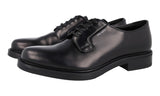 Prada Men's Black welt-sewn Leather Derby Business Shoes 2EB170