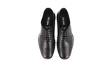 Prada Men's Black welt-sewn Leather Derby Business Shoes 2EB170