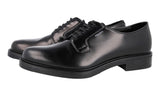 Prada Men's Black welt-sewn Leather Derby Business Shoes 2EB170