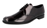 Prada Men's 2EB171 P39 F0397 Brushed Spazzolato Leather Business Shoes