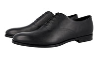 Prada Men's Black Saffiano Leather Derby Business Shoes 2EB172