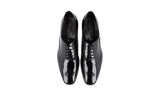 Prada Men's Black Leather Oxford Black Tie Tuxedo Lace-up Shoes 2EB172