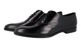Prada Men's Black Leather Derby Business Shoes 2EB172