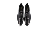 Prada Men's Black Leather Derby Business Shoes 2EB172