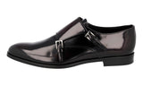 Prada Men's Red Brushed Spazzolato Leather Business Shoes 2EB173