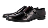 Prada Men's Red Brushed Spazzolato Leather Business Shoes 2EB173