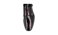 Prada Men's Red Brushed Spazzolato Leather Business Shoes 2EB173