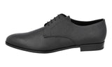 Prada Men's Black Saffiano Leather Derby Business Shoes 2EB174