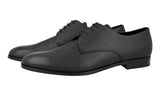 Prada Men's Black Saffiano Leather Derby Business Shoes 2EB174