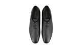 Prada Men's Black Saffiano Leather Derby Business Shoes 2EB174