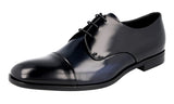 Prada Men's 2EB178 P86 F0G52 Brushed Spazzolato Leather Business Shoes