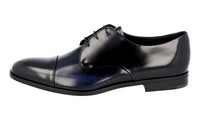 Prada Men's Multicoloured Brushed Spazzolato Leather Derby Business Shoes 2EB178