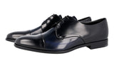 Prada Men's Multicoloured Brushed Spazzolato Leather Derby Business Shoes 2EB178