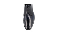 Prada Men's Multicoloured Brushed Spazzolato Leather Derby Business Shoes 2EB178