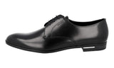 Prada Men's Black Leather Derby Business Shoes 2EB181