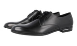 Prada Men's Black Leather Derby Business Shoes 2EB181