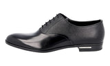 Prada Men's Black Saffiano Leather Oxford Business Shoes 2EB182