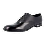 Prada Men's Black Saffiano Leather Oxford Business Shoes 2EB182
