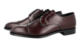 Prada Men's Brown welt-sewn Leather Derby Business Shoes 2EB184
