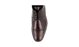 Prada Men's Brown welt-sewn Leather Derby Business Shoes 2EB184