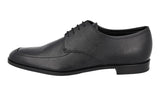 Prada Men's Black Saffiano Leather Derby Business Shoes 2EB192