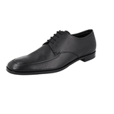 Prada Men's Black Saffiano Leather Derby Business Shoes 2EB192
