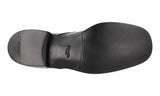 Prada Men's Black Brushed Spazzolato Leather Derby Business Shoes 2EB193