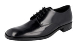 Prada Men's 2EB194 P39 F0002 Brushed Spazzolato Leather Business Shoes