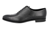 Prada Men's Black Saffiano Leather Oxford Business Shoes 2EC031