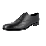 Prada Men's Black Saffiano Leather Oxford Business Shoes 2EC031