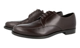 Prada Men's Brown Leather Derby Business Shoes 2EC049