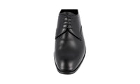 Prada Men's Black Leather Derby Business Shoes 2EC060