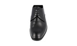 Prada Men's Black Leather Derby Business Shoes 2EC060