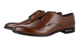 Prada Men's Brown Leather Derby Business Shoes 2EC060
