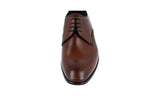 Prada Men's Brown Leather Derby Business Shoes 2EC060